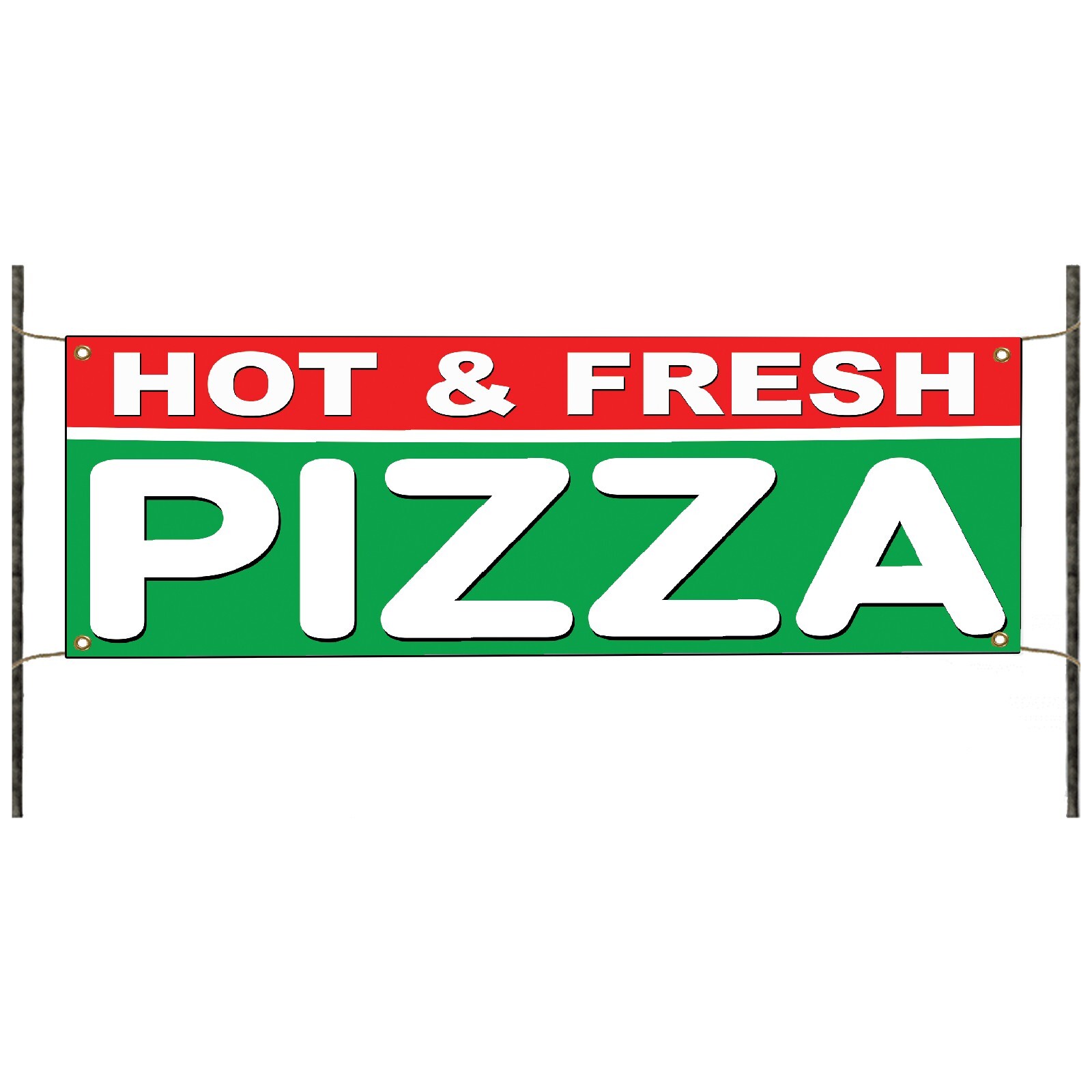 Hot And Fresh Pizza Italian Restaurant Fast Food Advertising Vinyl Banner Sign