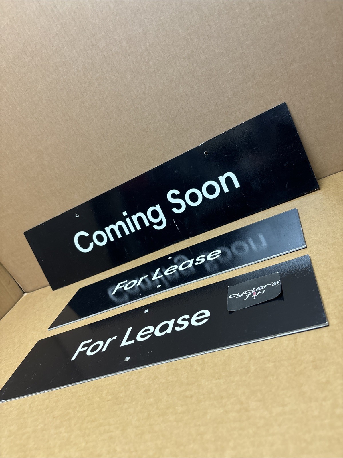 Lot (3) Mix “Coming Soon” & “For Lease” Real Estate Property Banner Signs Agent
