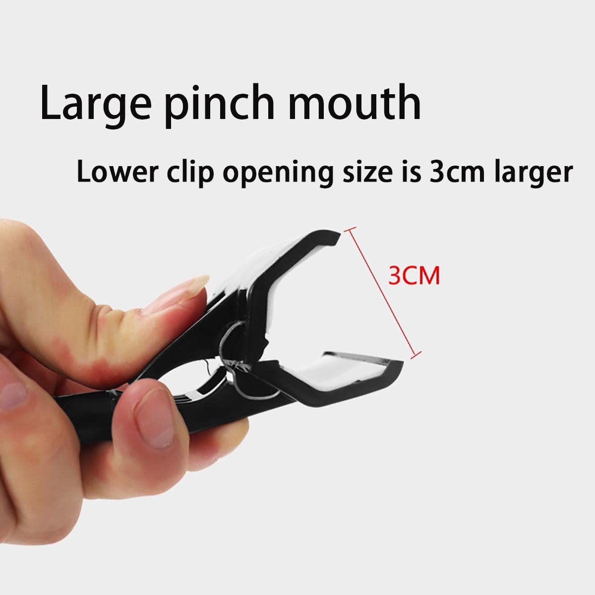 YOWPEY 3pcs Sign Clips Clip Holder Paper for Black