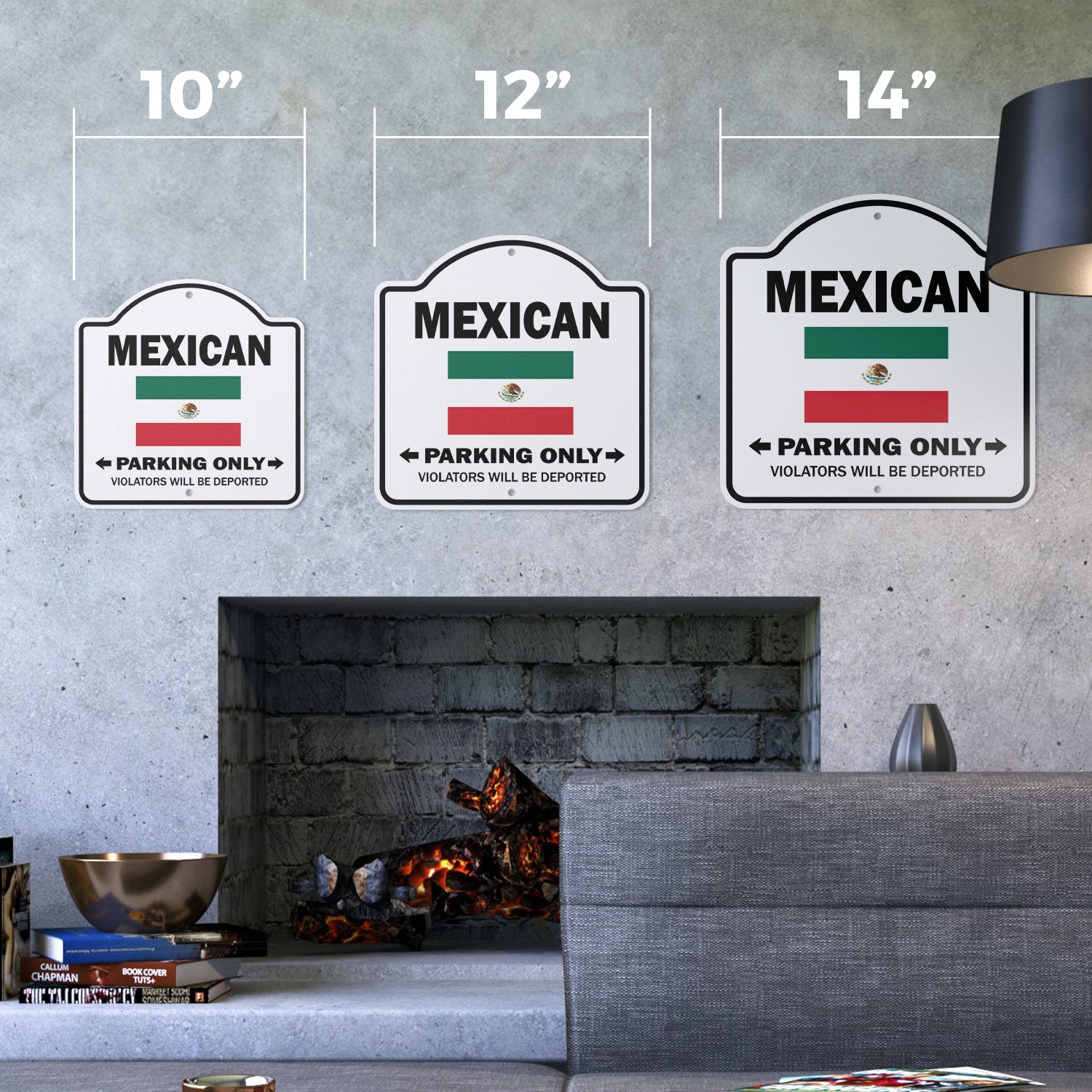 Mexican Parking Plastic Sign Gag Novelty Funny Mexico City Food Vacati