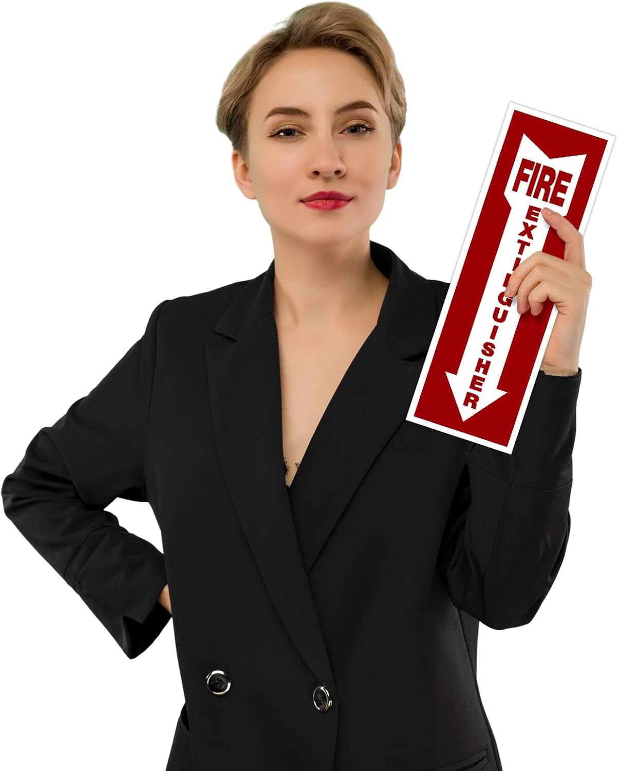 12 Pack Glow Fire Extinguisher Sign Stickers 4×12 Safety Labels Waterproof UV