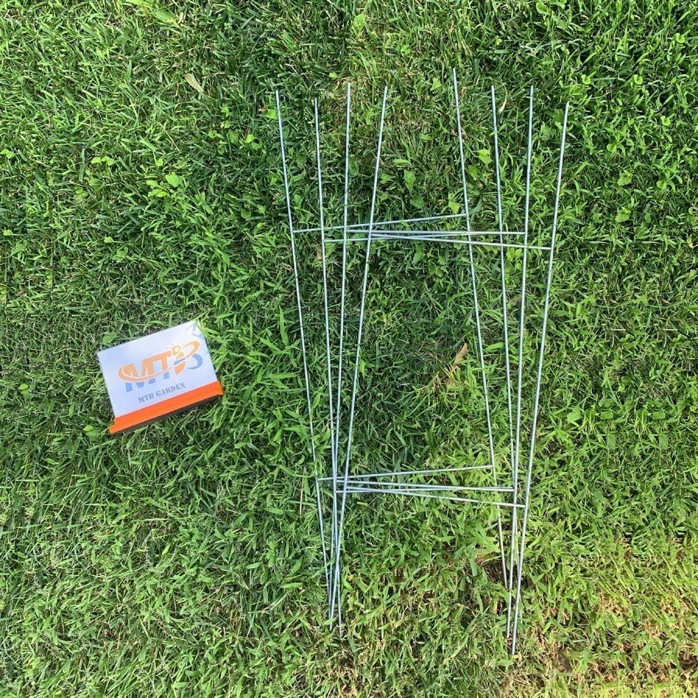 30×10 Inch Galvanized Wire Sign Stakes – 10 Pack for Effortless Installation