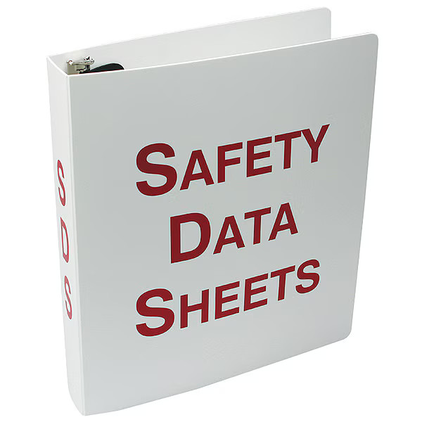 Accuform Binder, Safety Data Sheets, 10 5/8 in W, 11 5/8 in H ZRS632 Accuform