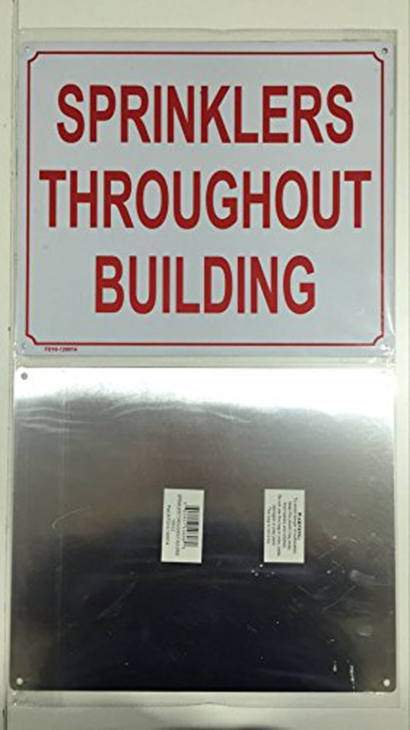 10&Prime; X 12&Prime; « Sprinklers Throughout Building » Metal