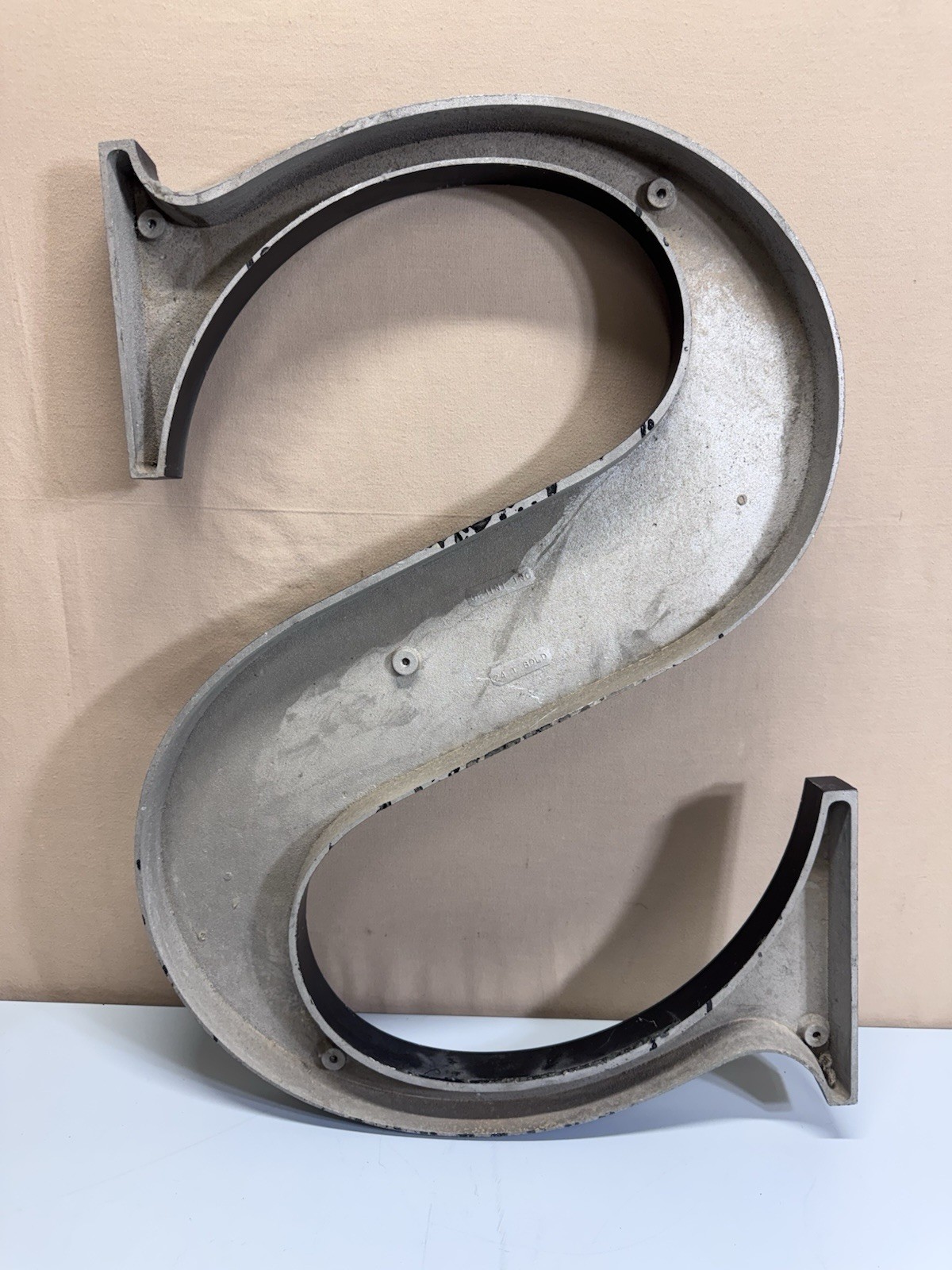 Gemini Inc 24” Cast Aluminum Architectural Letter Sign Black Commercial Letters