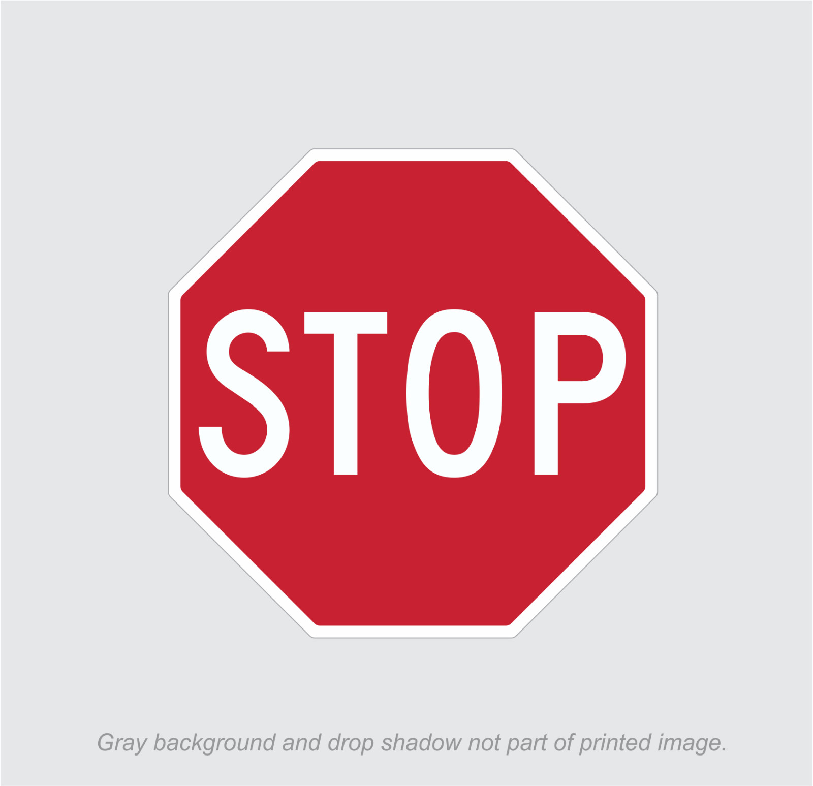 Stop Sign Stickers | 50 decals | 0.5&Prime; octagon shape | outdoor durable