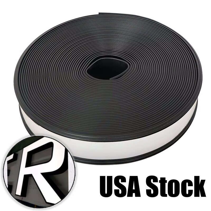 8cm*33m Black Aluminum Plastic Strip Channel LED Sign Letter Lightbox Trim Cap