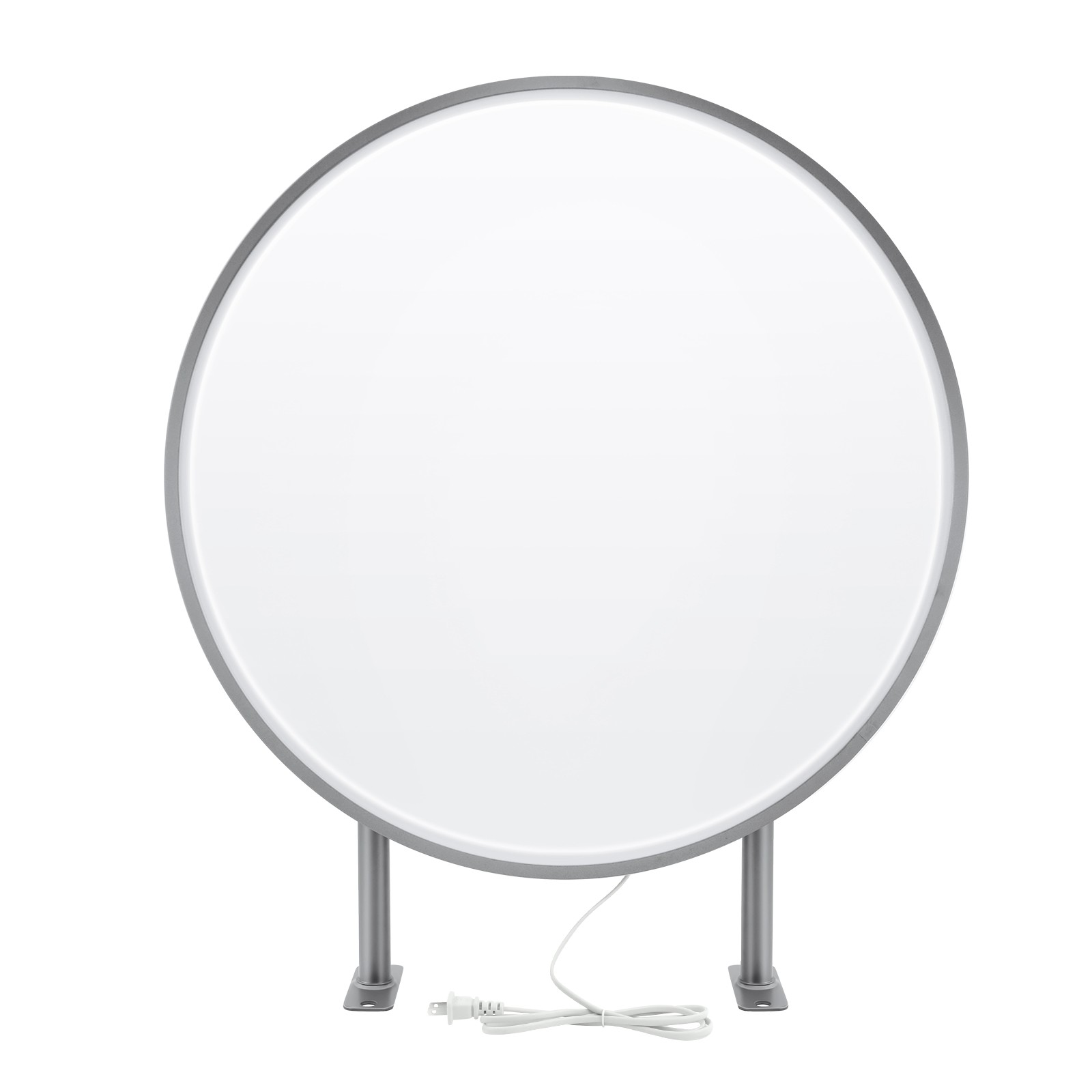 24in LED Double Sided Round Light Box Outdoor Sign Advertising Projecting Lights