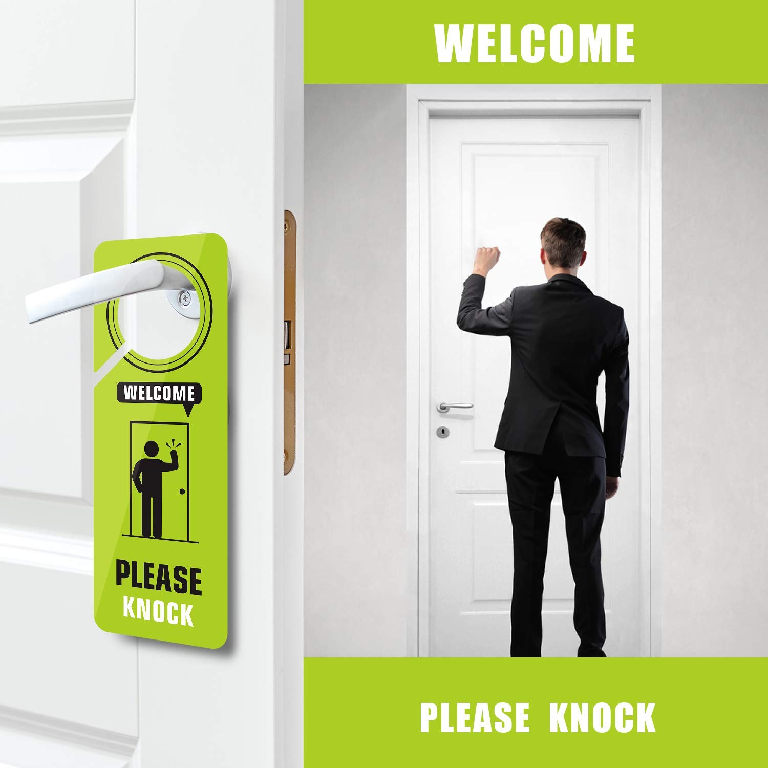 2 Pack Do Not Disturb Door Hanger Sign for Bedroom Hotel Home Office