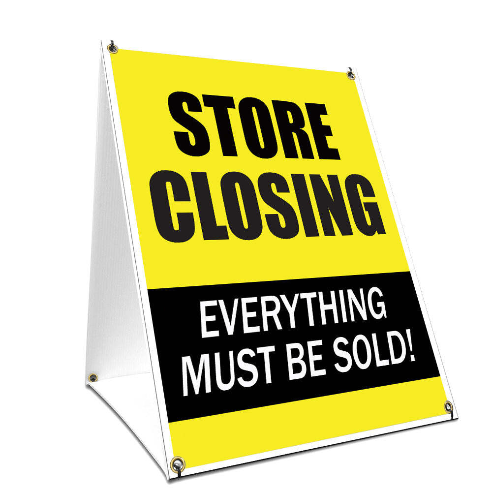 Store Closing Yard Sign & Stake outdoor plastic coroplast window