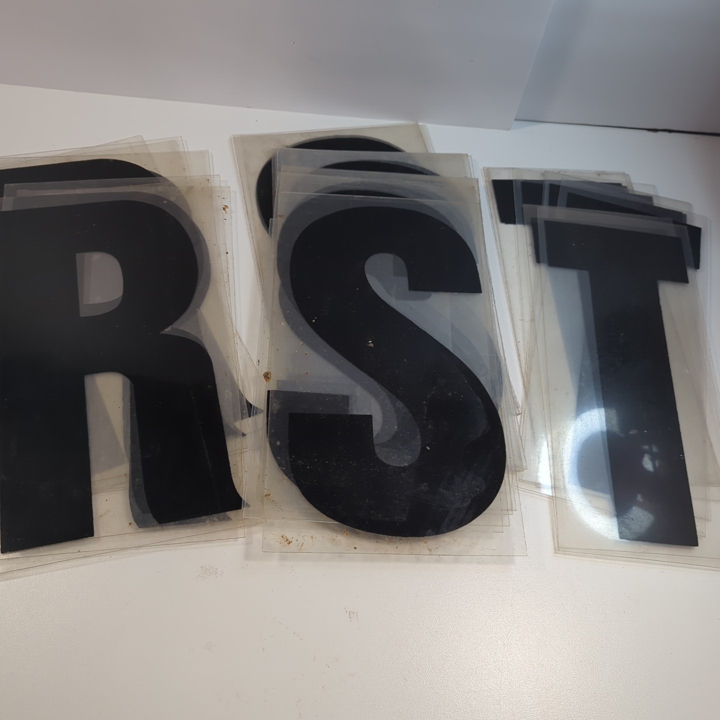 11&Prime; Black Marquee Sign Letter Complete Alphabet Commercial Outdoor Store Plastic