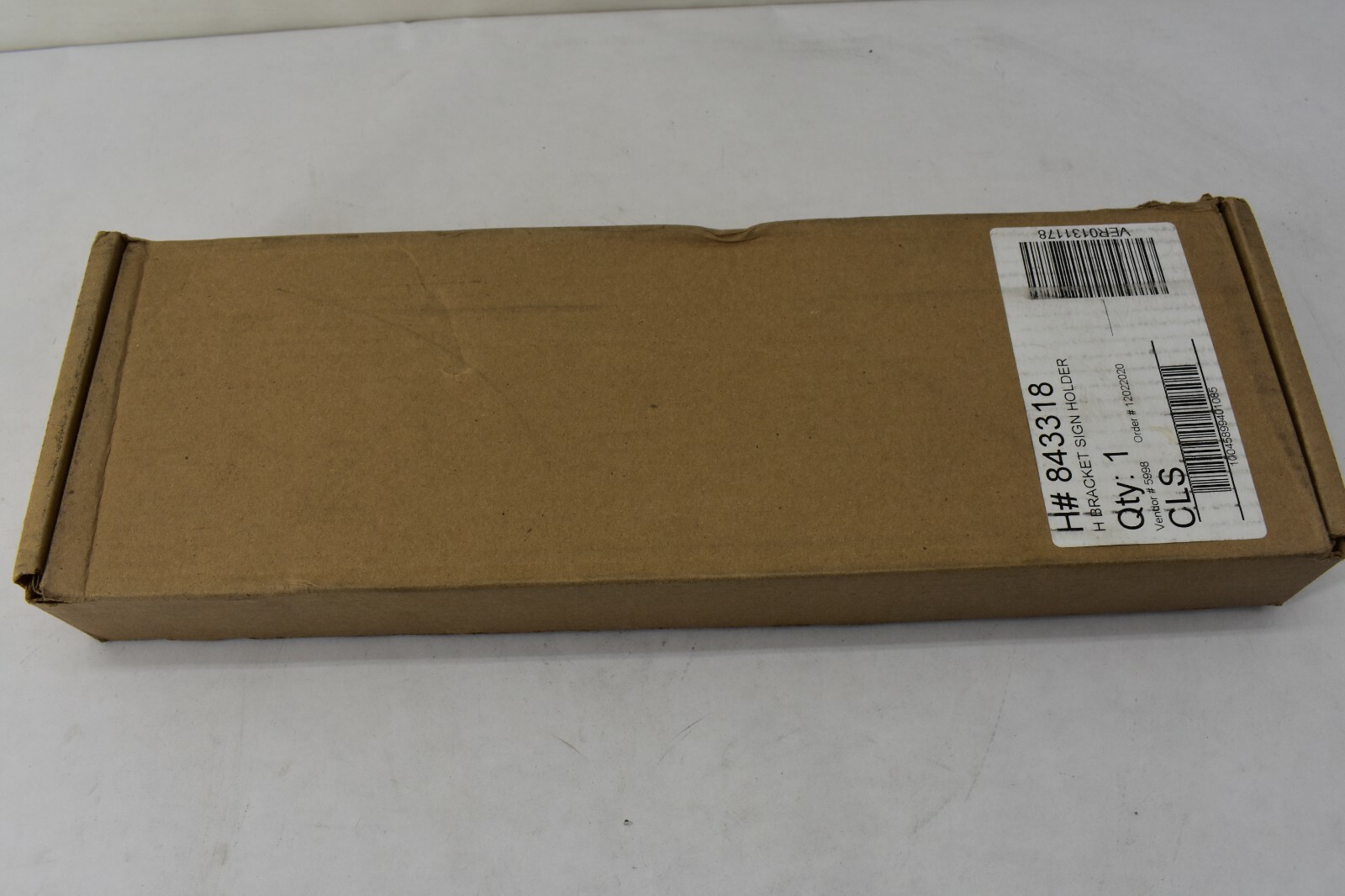 Lot Of 11 Hillman Group 843318 Silver Stainless Steel H Bracket Sign Holder 24&Prime;
