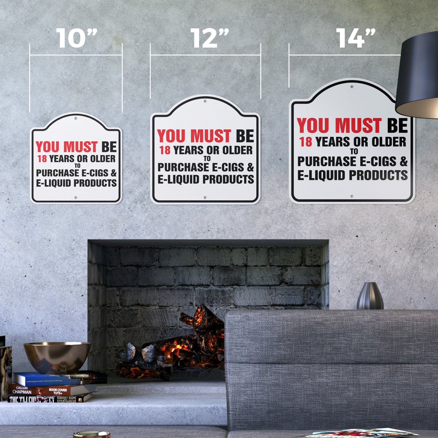 You Must Be 18 Plastic Sign Novelty Gift Funny Joke Gag Road Garage