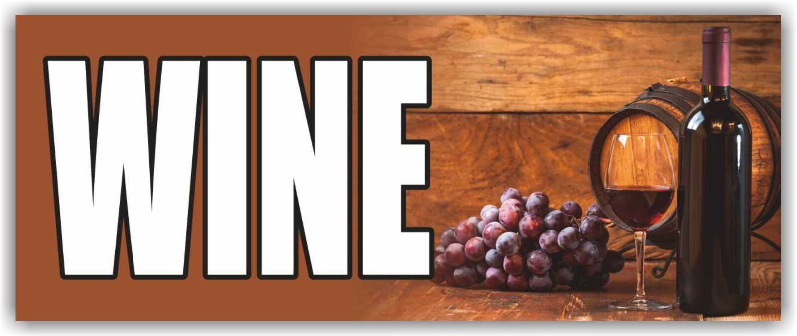 WINE Advertising Banner Vinyl Sign Alcohol Store Beer Vodka Liquor Bar Tasting