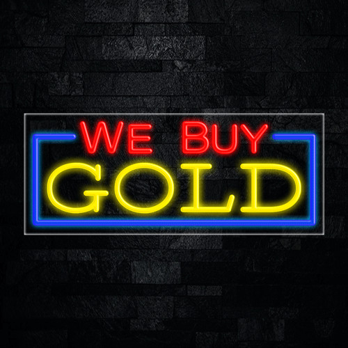 We Buy Gold LED Neon Sign 30&Prime;L x 12&Prime;H #31196