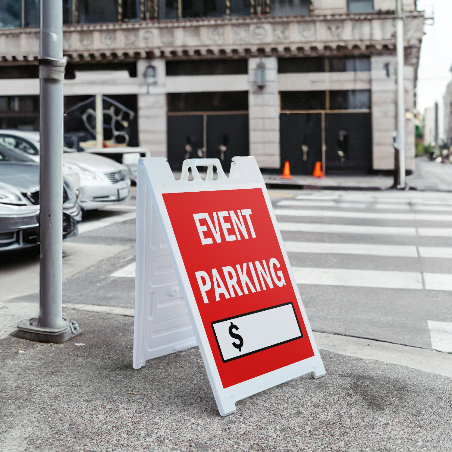 A-frame Sidewalk Event Parking With Price 24&Prime; x 36&Prime; Double Sided A-Frame Sidewal