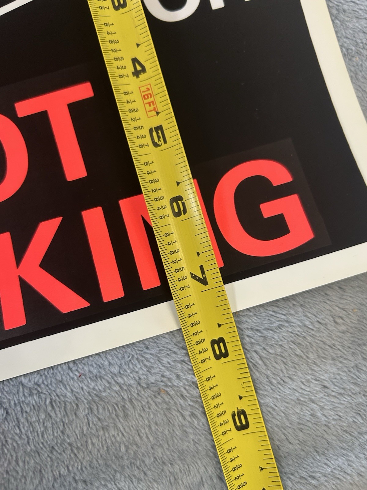 Lot Of 4 Black, Red & White Flexible Plastic “Thank You for not Smoking” Signs
