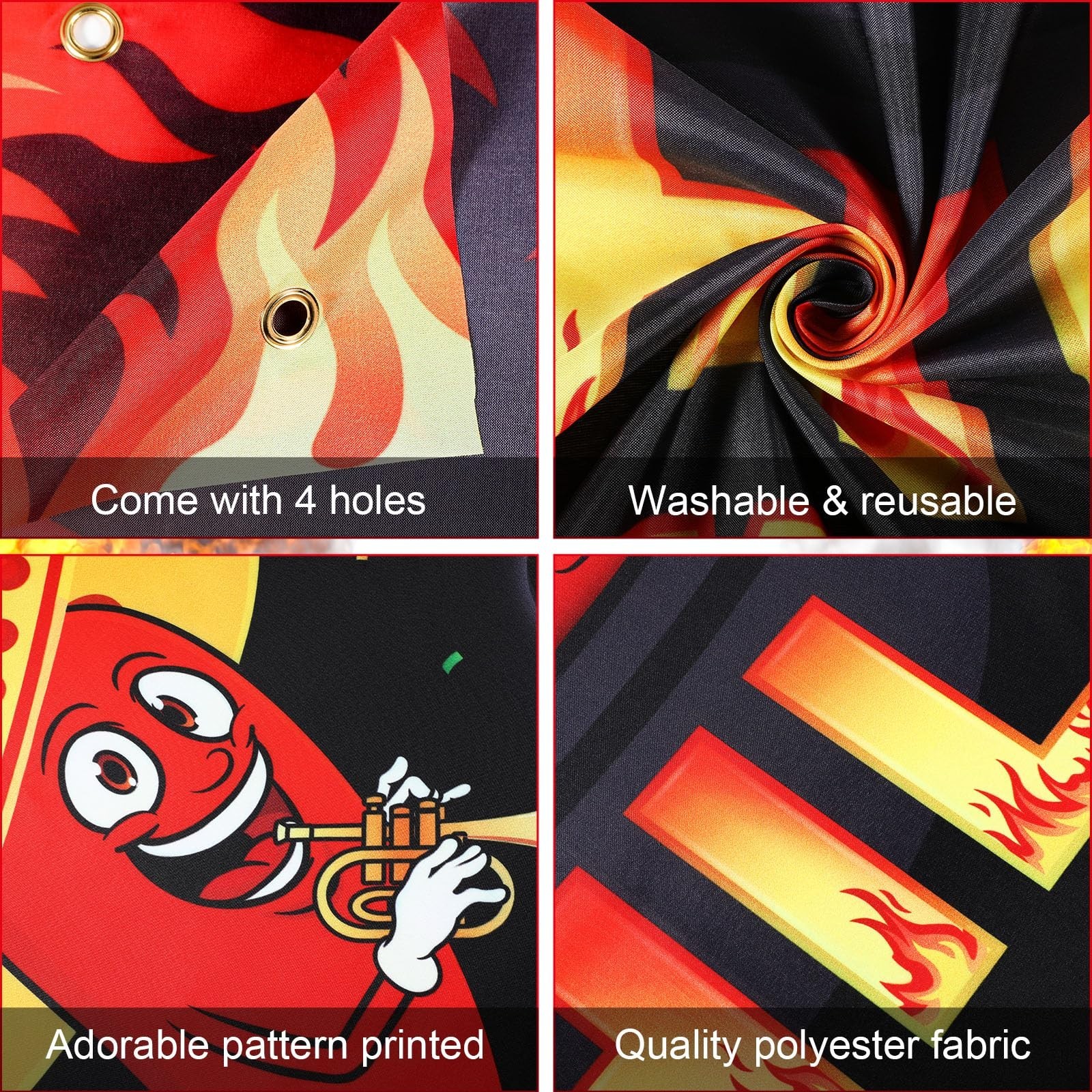 Panelee Chili Cook off Decorations 73 x 43 Inch Chili Cook off Banner Photogr…