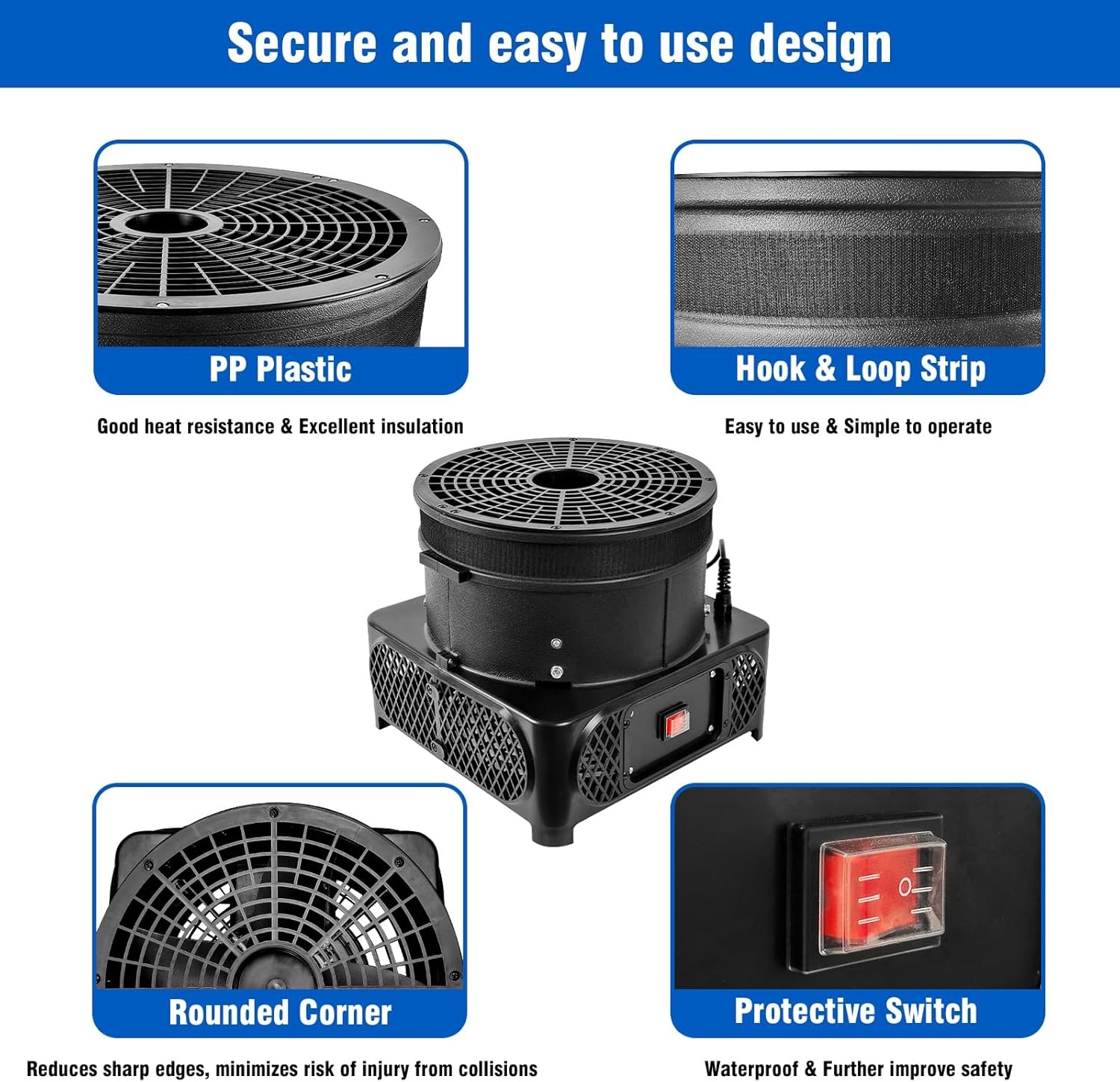 Inflatable Tube Dancer Blower Fan 550W