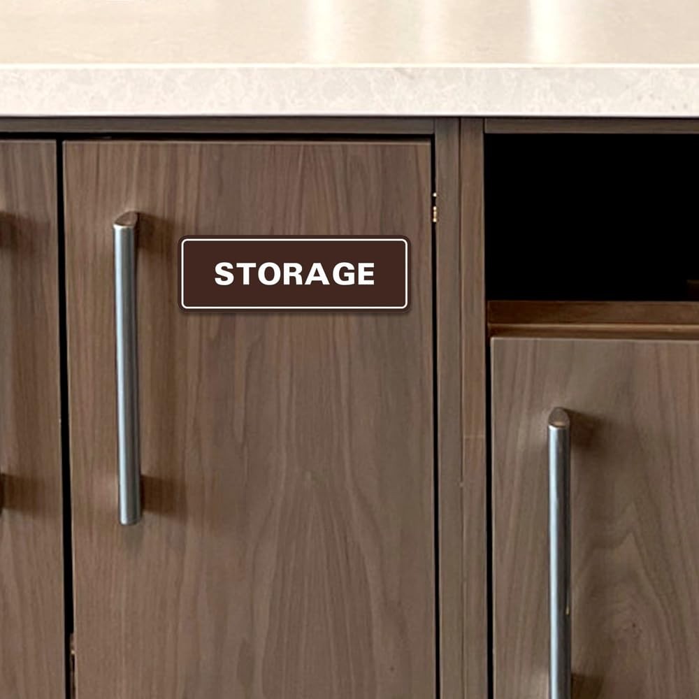 Standard Storage Door Wall Sign Black Medium 1 Pack Office Warehouse Decor