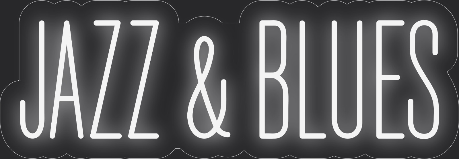 Jazz blues Neon LED Sign Business Wall Decor Lighted Store Sign 24 x 8 in.