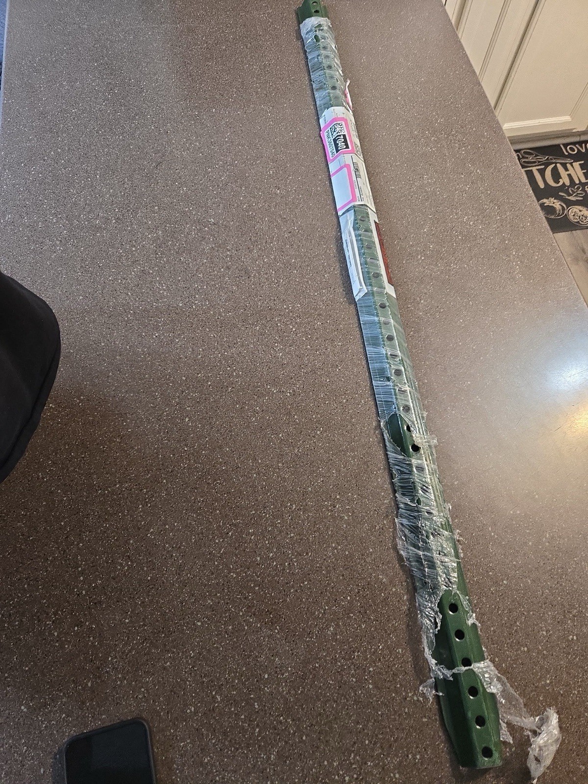 4 ft Tall U-Channel Sign Post Medium Weight Baked Enamel Steel Post