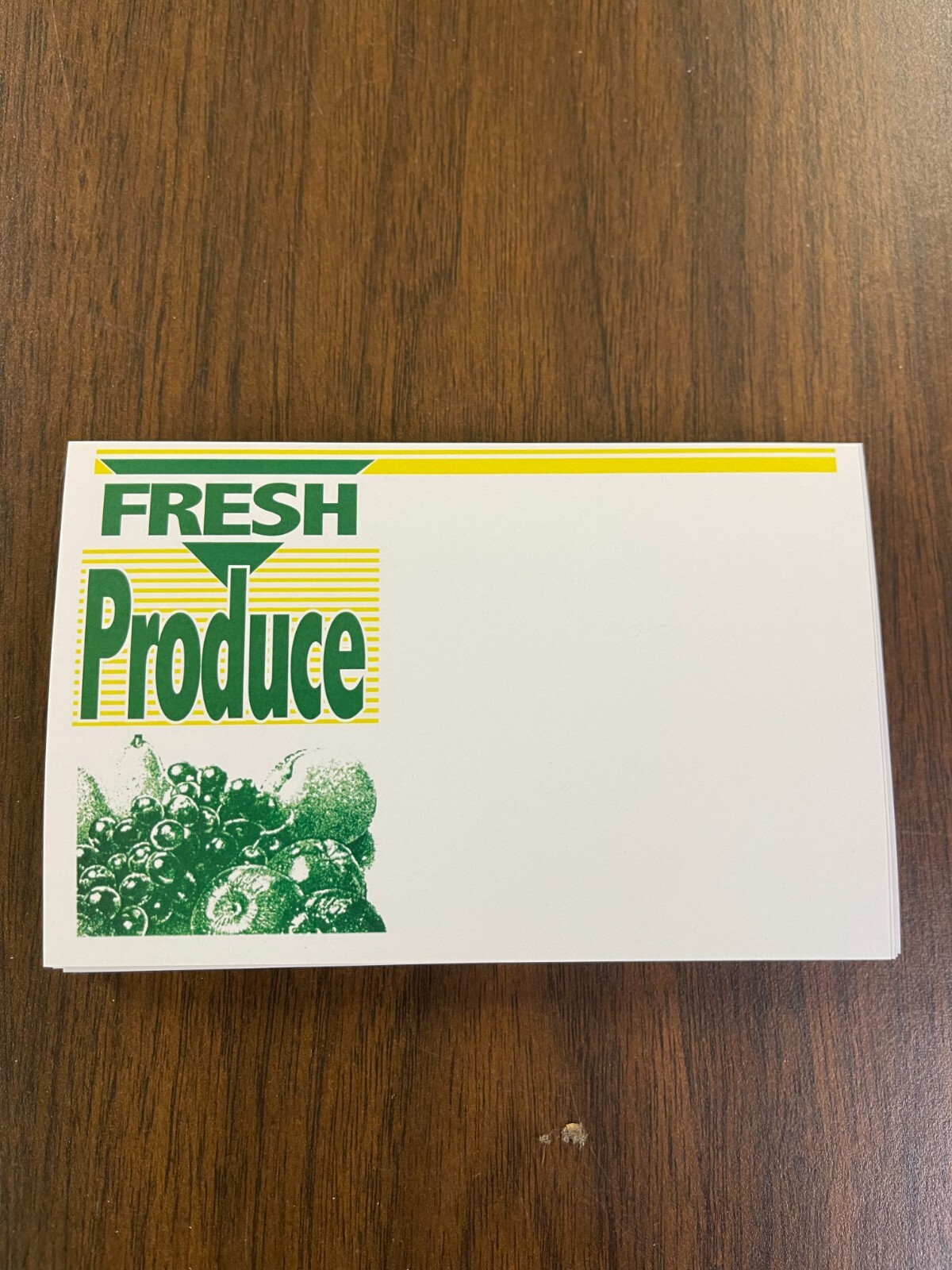 Fresh Produce Price Signs for Grocery Stores -5.5&Prime;w x 3.5&Prime;H- 57 pieces