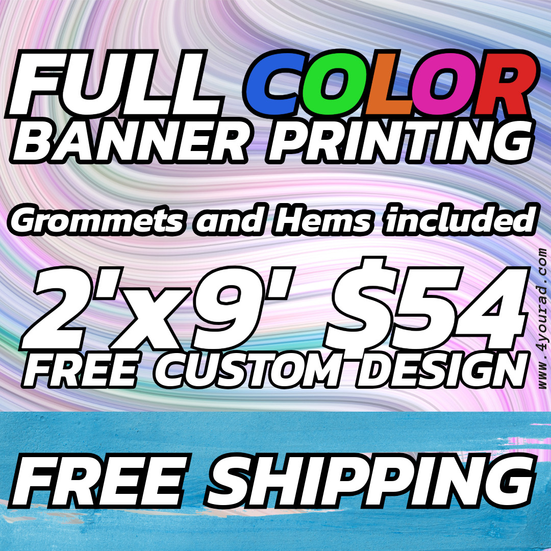 2ft x9ft Custom Vinyl Banners – Perfect for Business & Events