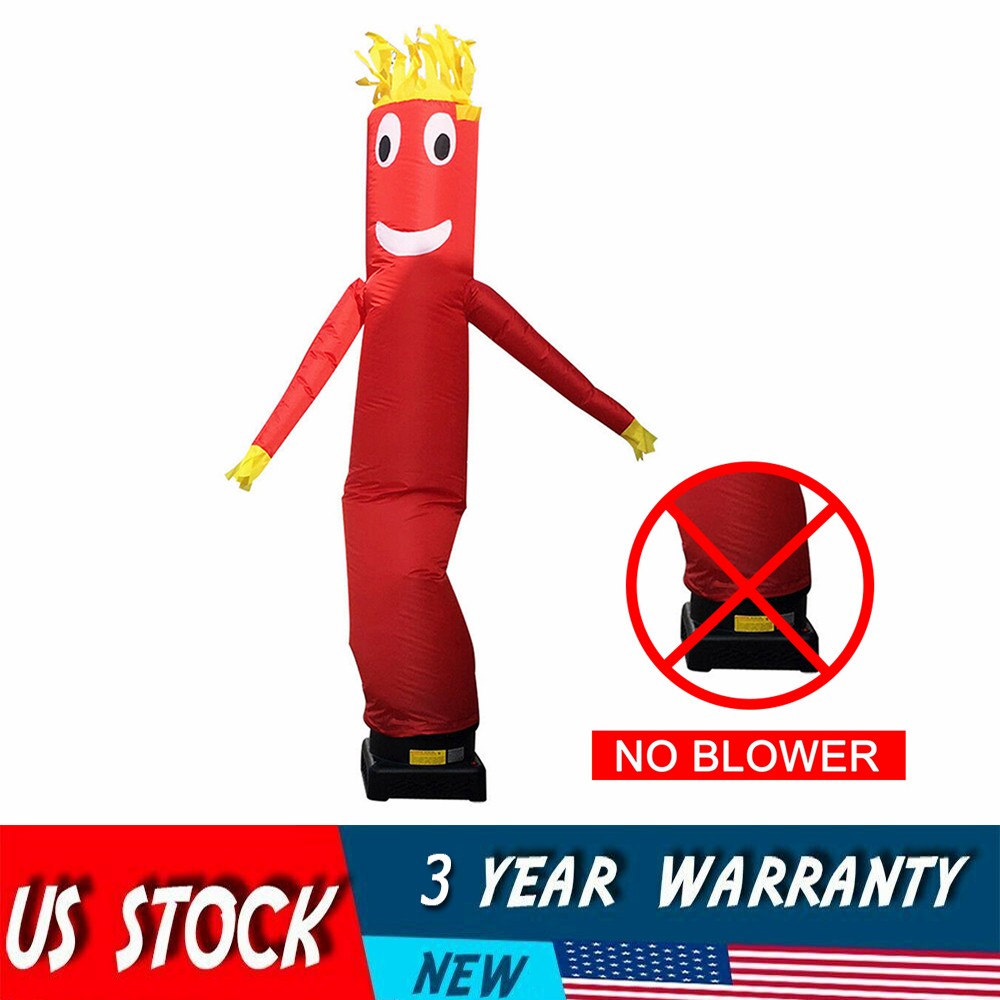 10FT Ctom Inflatable Tube Wind Dancer Air Puppet Sky Dancing Wavy Man-Red