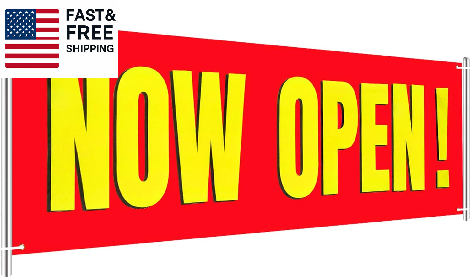 Large Now Open Banner Outdoor Indoor Signs Polyester Oxford Cloth Now Open Sign