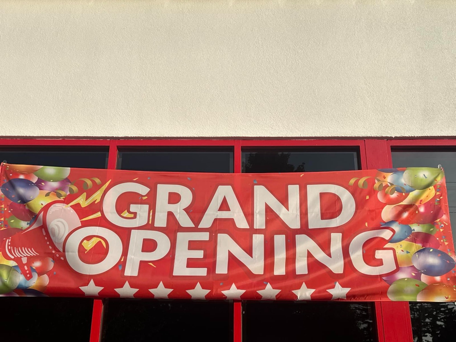 Grand Opening Banner 3×10 ft New Store Oxford Cloth Advertising Sign & Rope