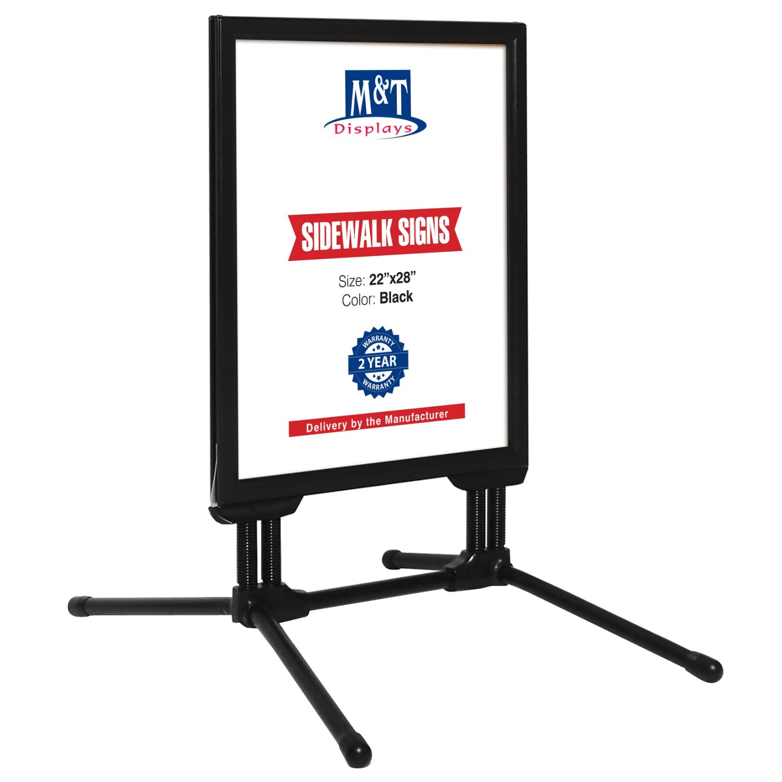 Weather and Wind Resistant Slide-in SwingPro Outdoor Pavement Sidewalk Sign