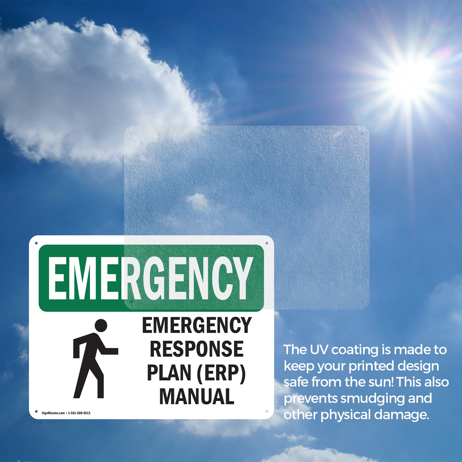 (2 Pack) Response Plan (ERP) Manual With Symbol OSHA Emergency Sign Decal Metal