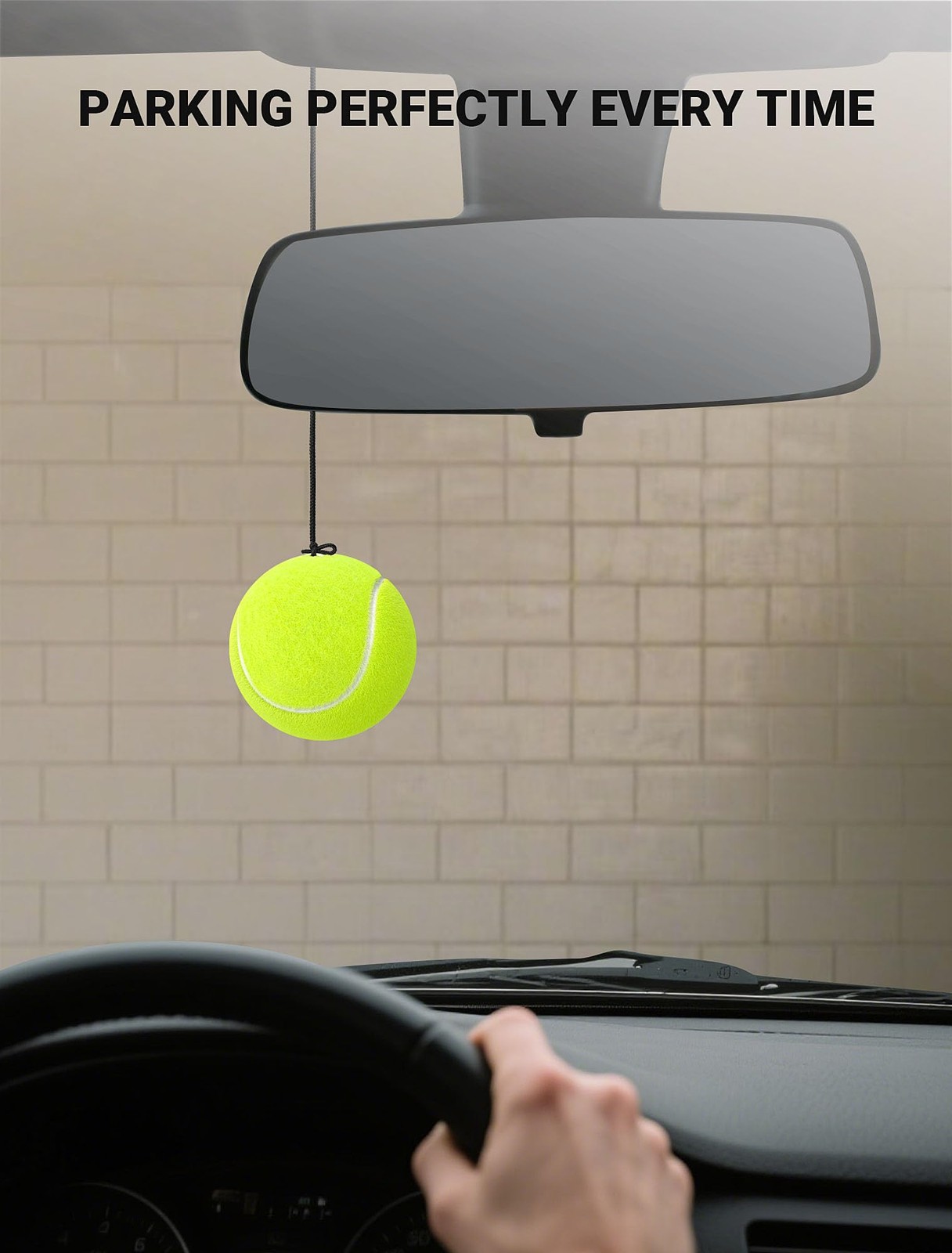 SARDVISA 2-Packs Tennis Ball Garage Parking Aid 2 Packs, fluorescent yellow