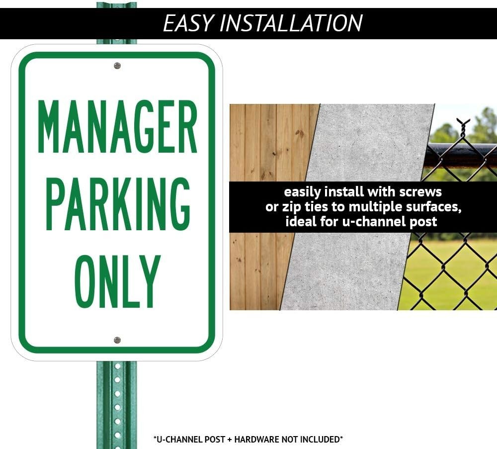 (2 Pack) Neighborhood Crime Watch Eye Sign | 18-Inch x 24-Inch Aluminum Parking