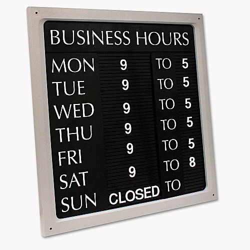 COSCO Custom Message Sign with Letters, Numbers and Characters, 15.6&Prime; x 20.9&Prime;