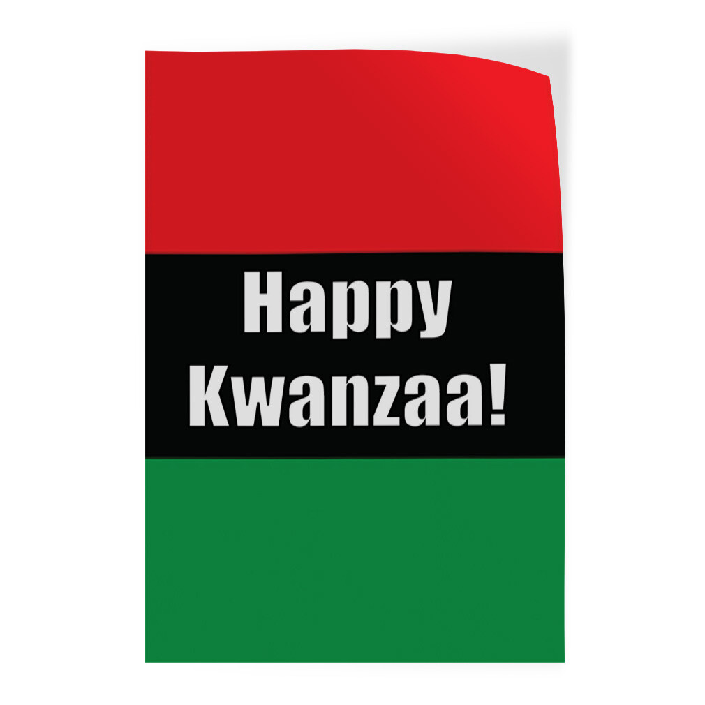 Door Decals Vertical Vinyl Stickers Multiple Sizes Happy Kwanzaa Corn Vinyl