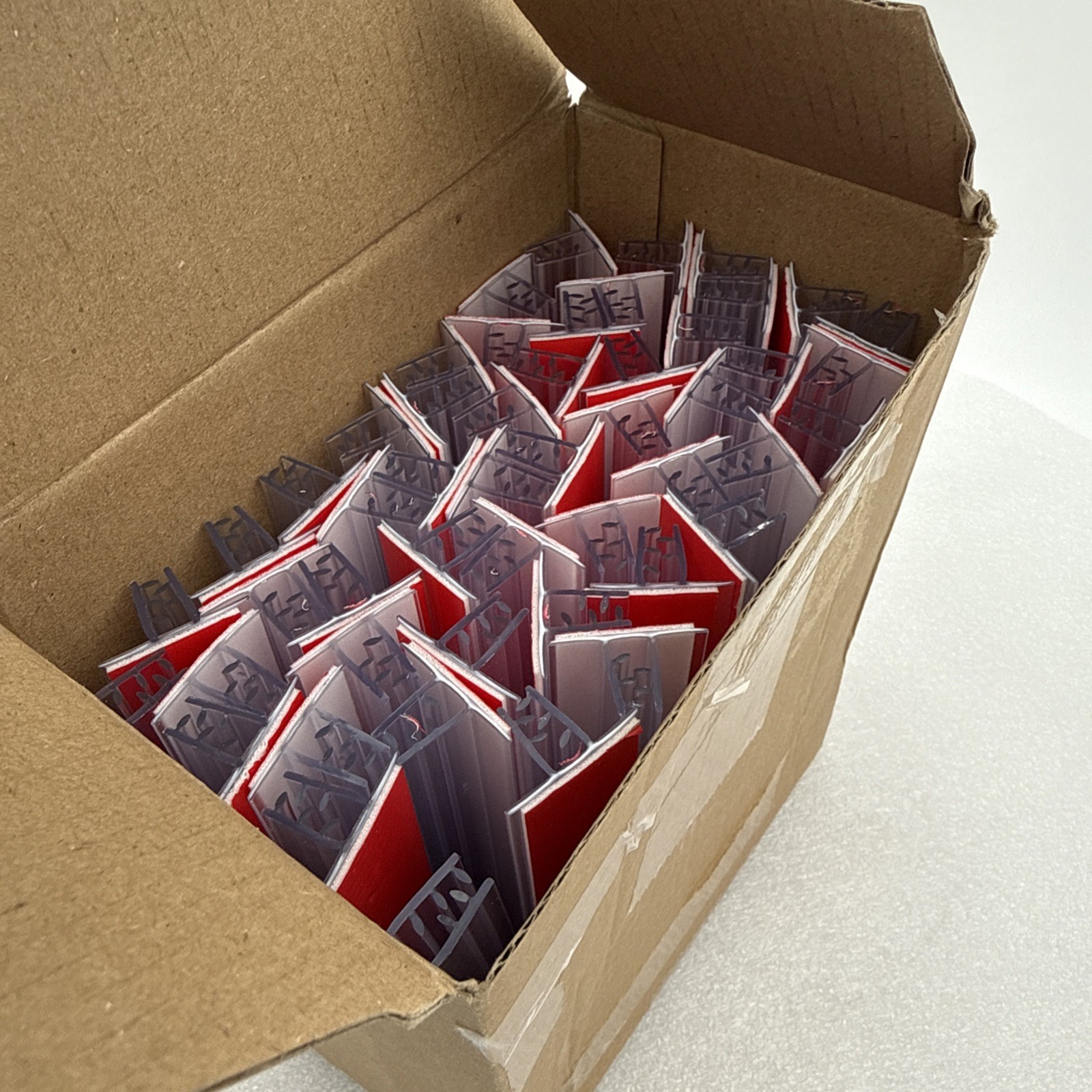50 Pcs 1&Prime;x6&Prime; Sign Holder Adhesive Base Multiple Uses for Counters, Warehouses