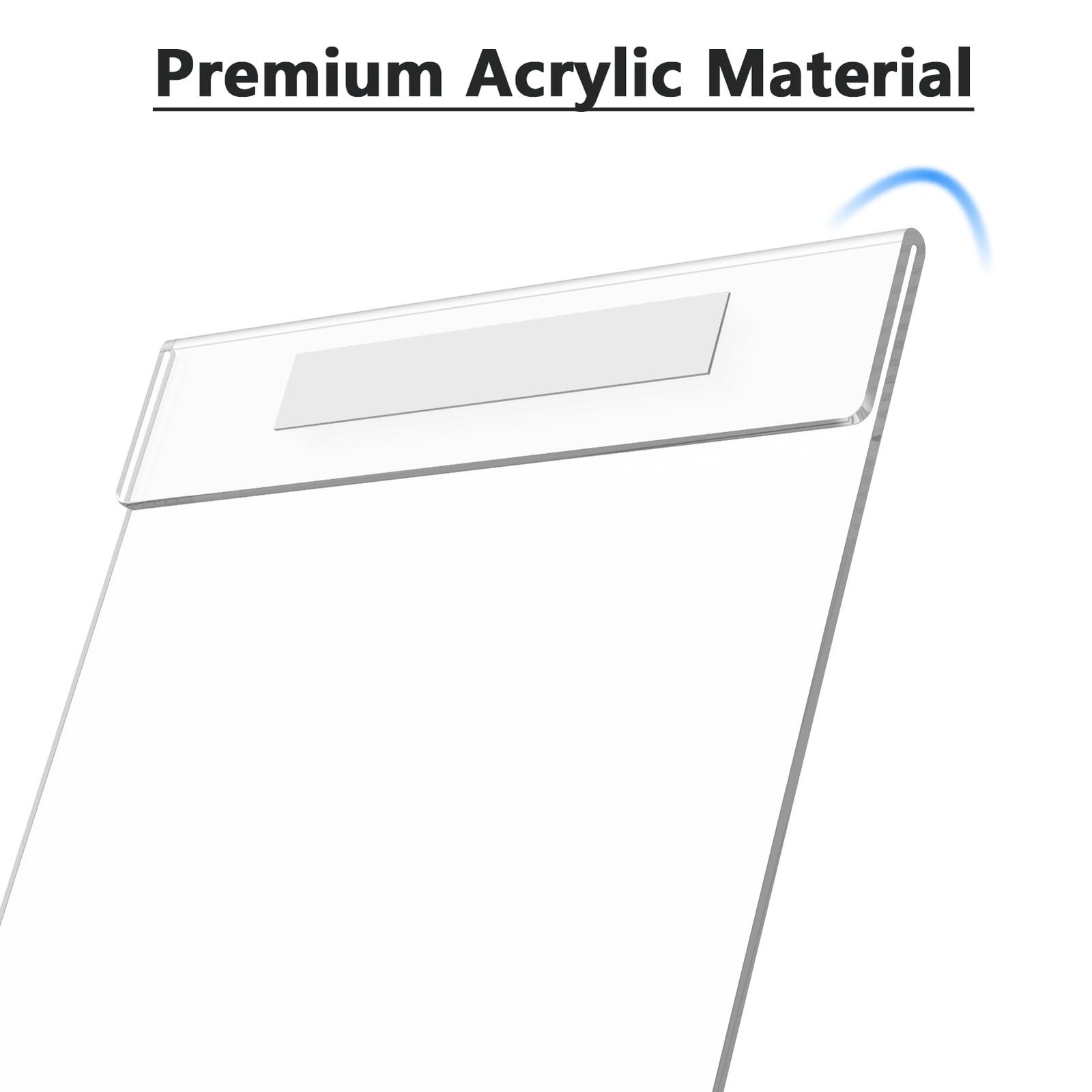 MaxGear 12 Pack Acrylic Sign Holder 8.5 x 11 Wall 8.5&Prime;x11&Prime;-12Pack, clear