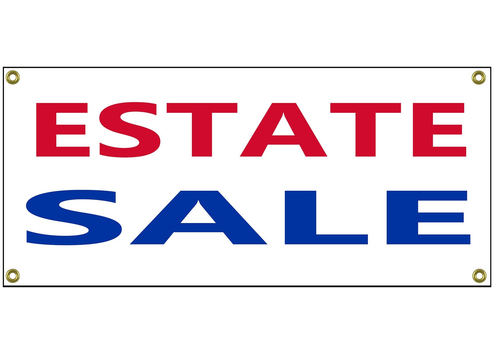 Estate Sale Banner Retail Store Home Shop Business Sign 36&Prime; By 15&Prime; Yard Garag…