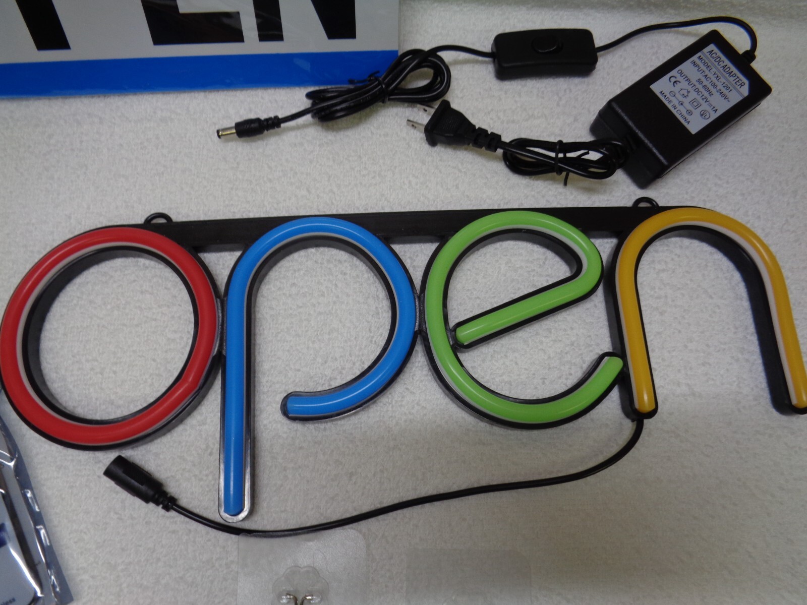 Led Open Sign16x6 Inch Open Sign Business with Multiple Colors Flashing Modes