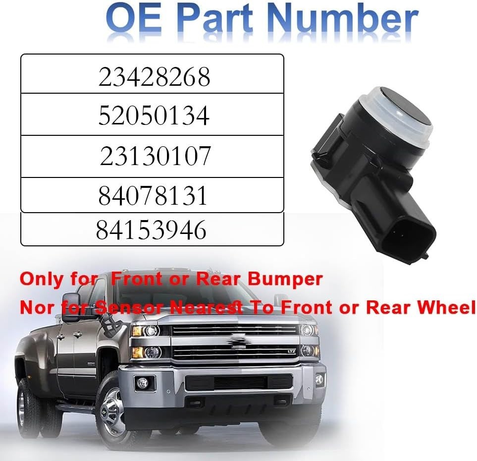 MANATEE 23428268 Front Rear Bumper PDC Parking Aid Sensor for Cadillac Black