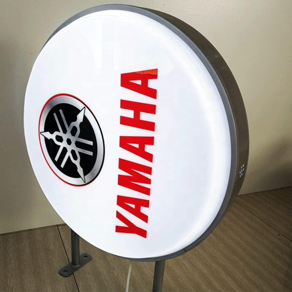 HKSIGN-Outdoor Waterproof Double Side Round LED Light Box Sidewalk Sign#3475GY4