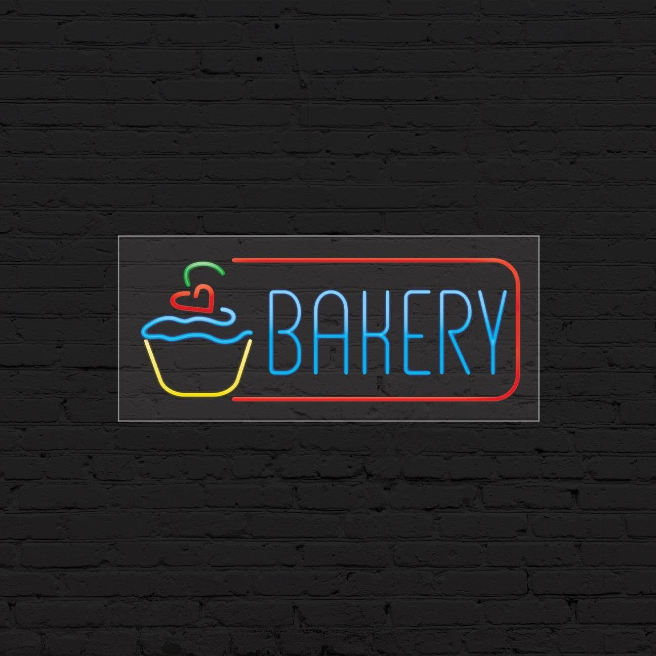 Bakery Sign for Business Displays | LED Flex Neon | 32&Prime;W x 13&Prime;H x 1&Prime;D
