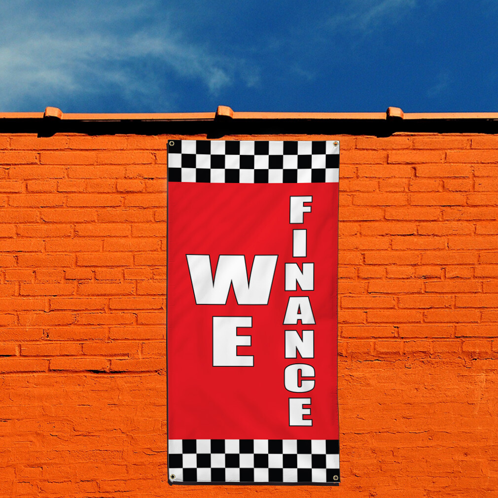 Vertical Vinyl Banner Multiple Sizes We Finance Auto Body Shop Car Repair Q