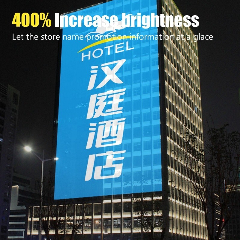 400W Gobo Projector Waterproof Super Bright logo Outdoor Building Image Display
