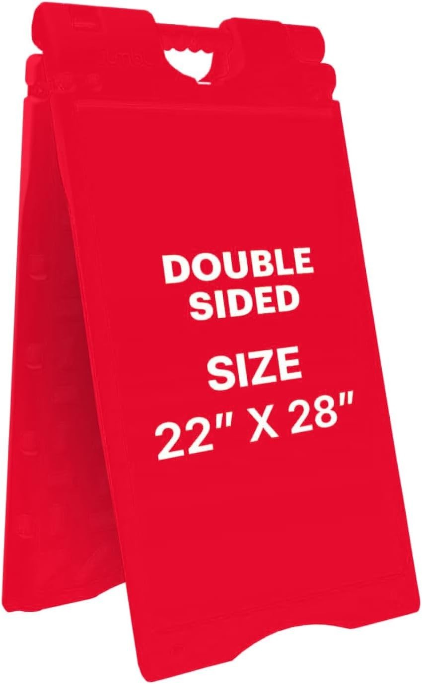 A-Frame Signboard 22” x 28” Display Surface – Large Outdoor Sandwich Board