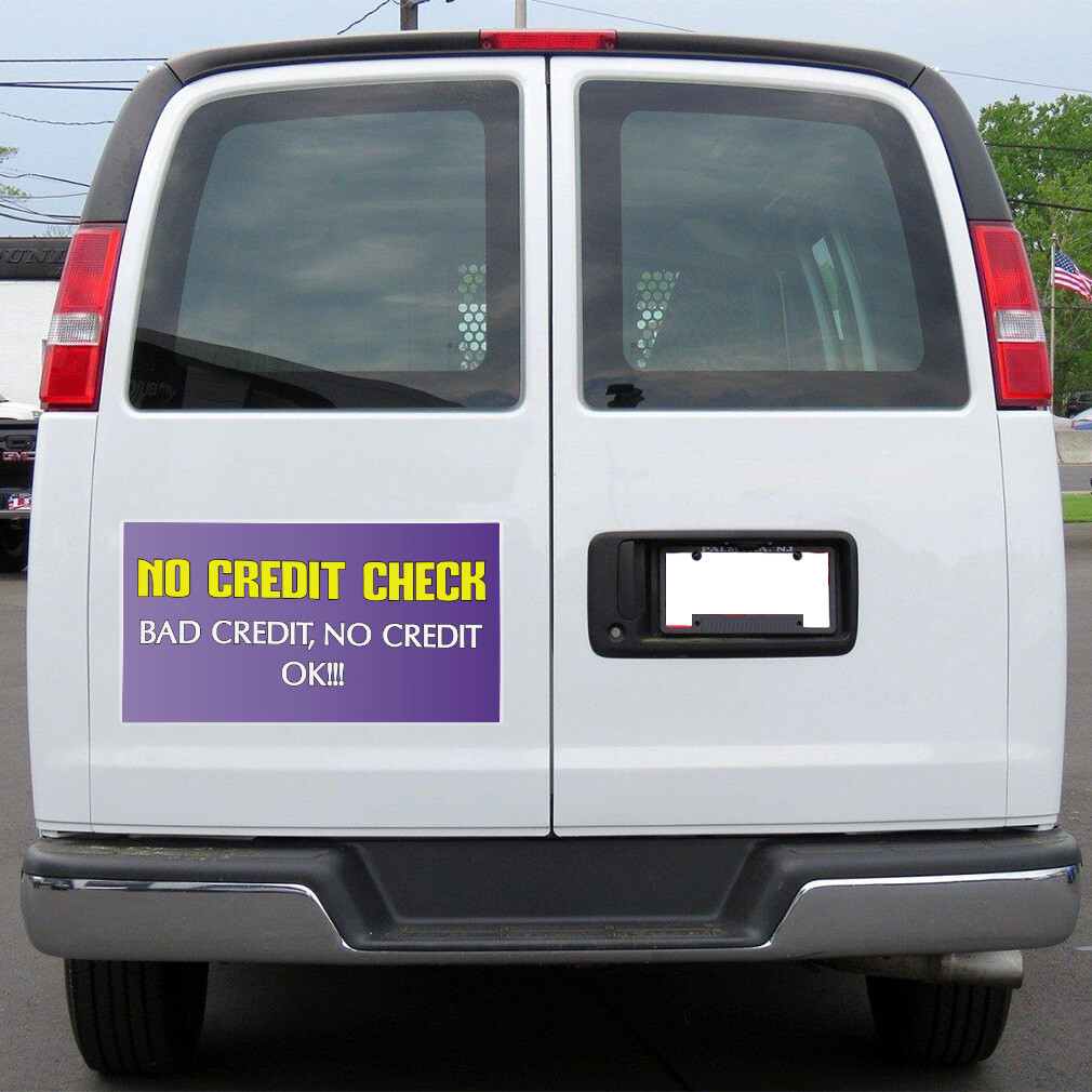 Car Magnet Set of 2 No Credit Check!! Advertising Printing Industrial Sign