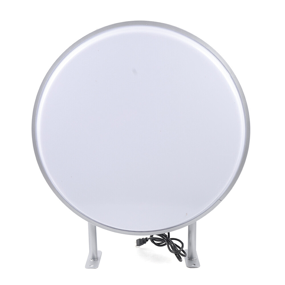 Round LED Light Box Double Side Outdoor Advertising Illuminated Projecting Sign