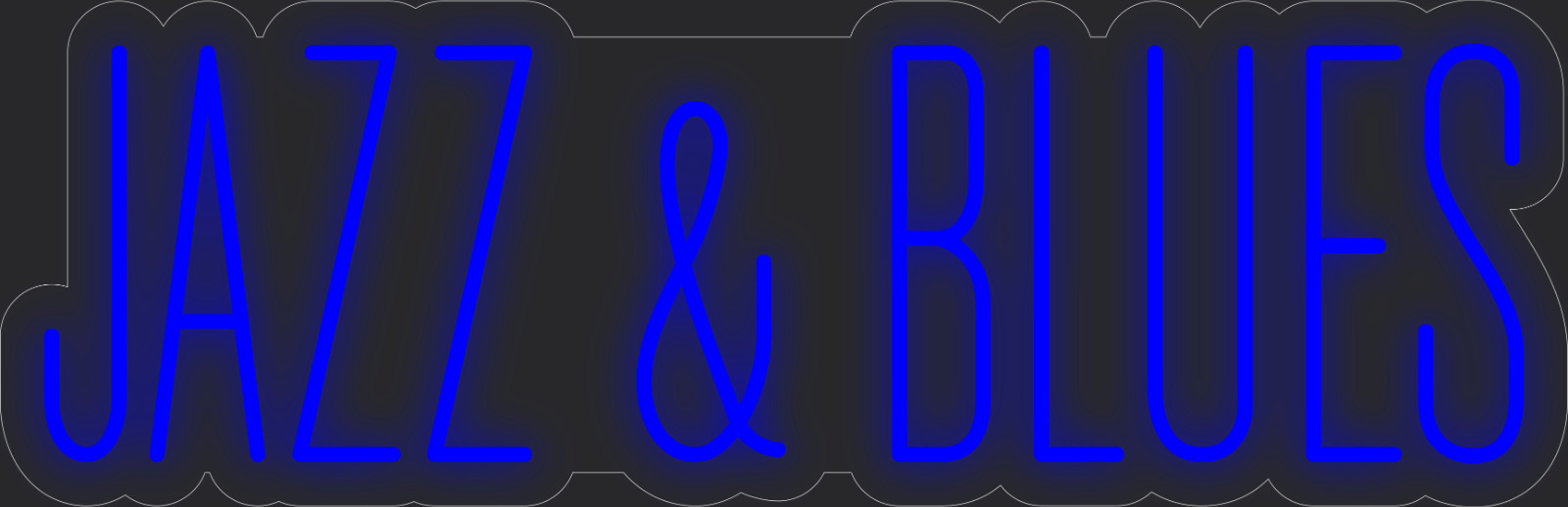 Jazz blues Neon LED Sign Business Wall Decor Lighted Store Sign 36 x 11 in.